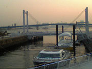 東京湾の夕暮れ